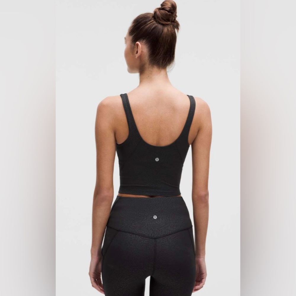 NWT Lululemon Align Tank Top Light Support A/B Cup Size 4 Ripple emboss Black - Picture 2 of 12